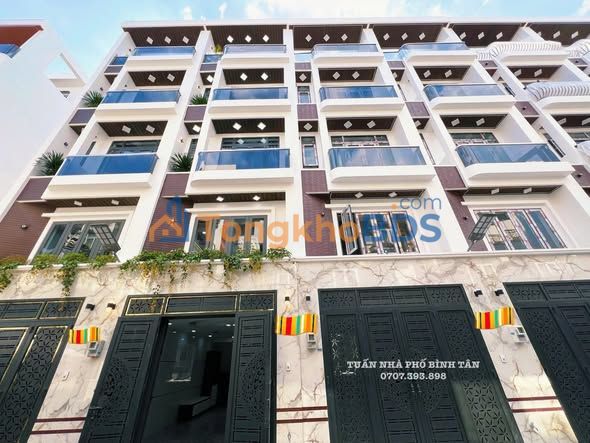 Nhà 70m² Bình Tân - 5PN, 4L, Xe Hơi 7 Tỷ 550