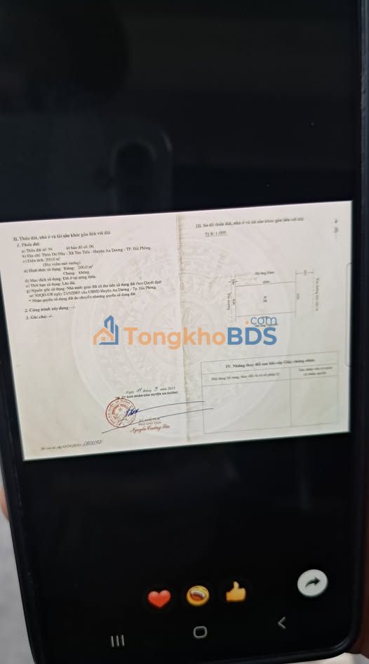 Chung cư Tân Tiến Hải Phòng 200m² Hướng Đông - Giá 22tr/m²