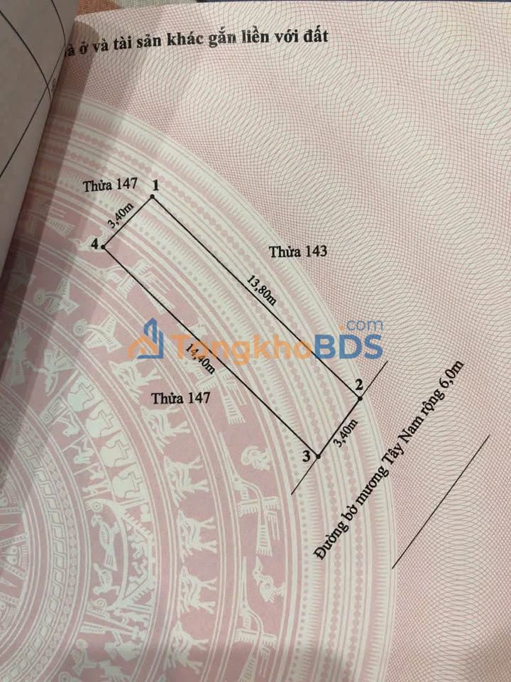 Đất nền 48m² Ngõ Thiên Lôi, Hải Phòng - Gần Aeon Mall, Ô tô tránh nhau