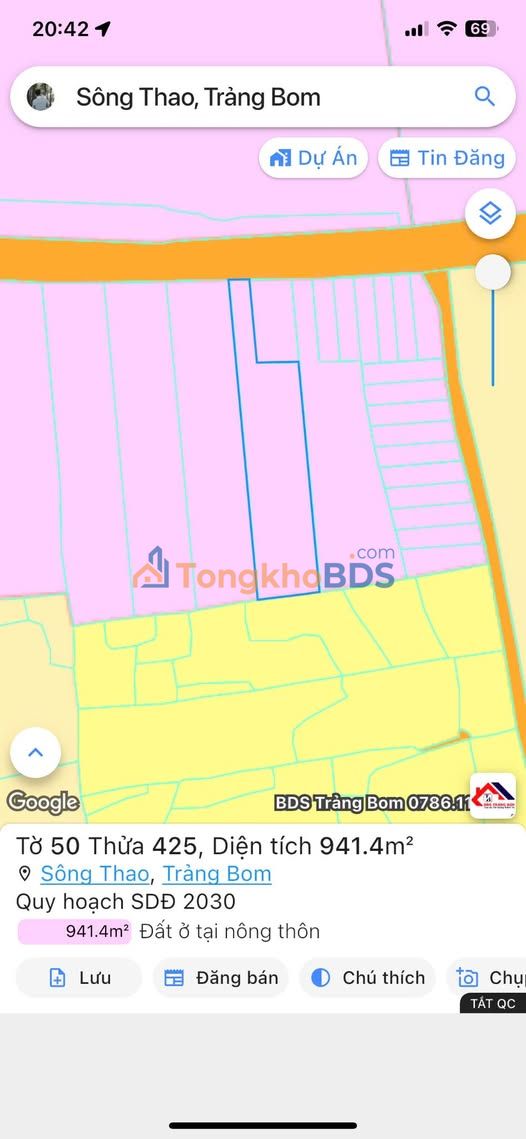 Bán Gấp Đất Vàng 1141m² Mặt Tiền Liên Xã Bàu Hàm 2 - Sổ Hồng Sẵn Sàng