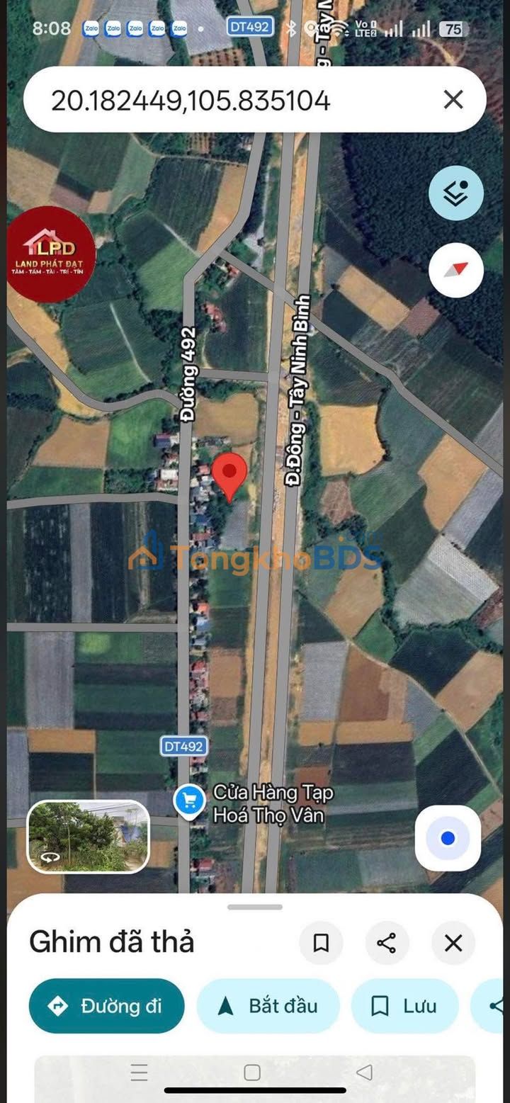 Bán đất 492m² mặt tiền 10.7m, hướng Nam tại Tam Điệp, Ninh Bình - Giá nhỉnh 2 tỷ