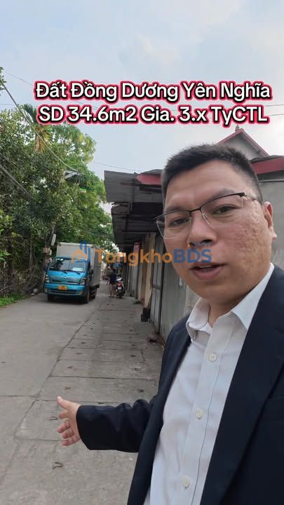 Bán đất Yên Nghĩa, Hà Đông 34.6m² - Sổ đỏ sẵn sàng, ô tô vào tận nơi