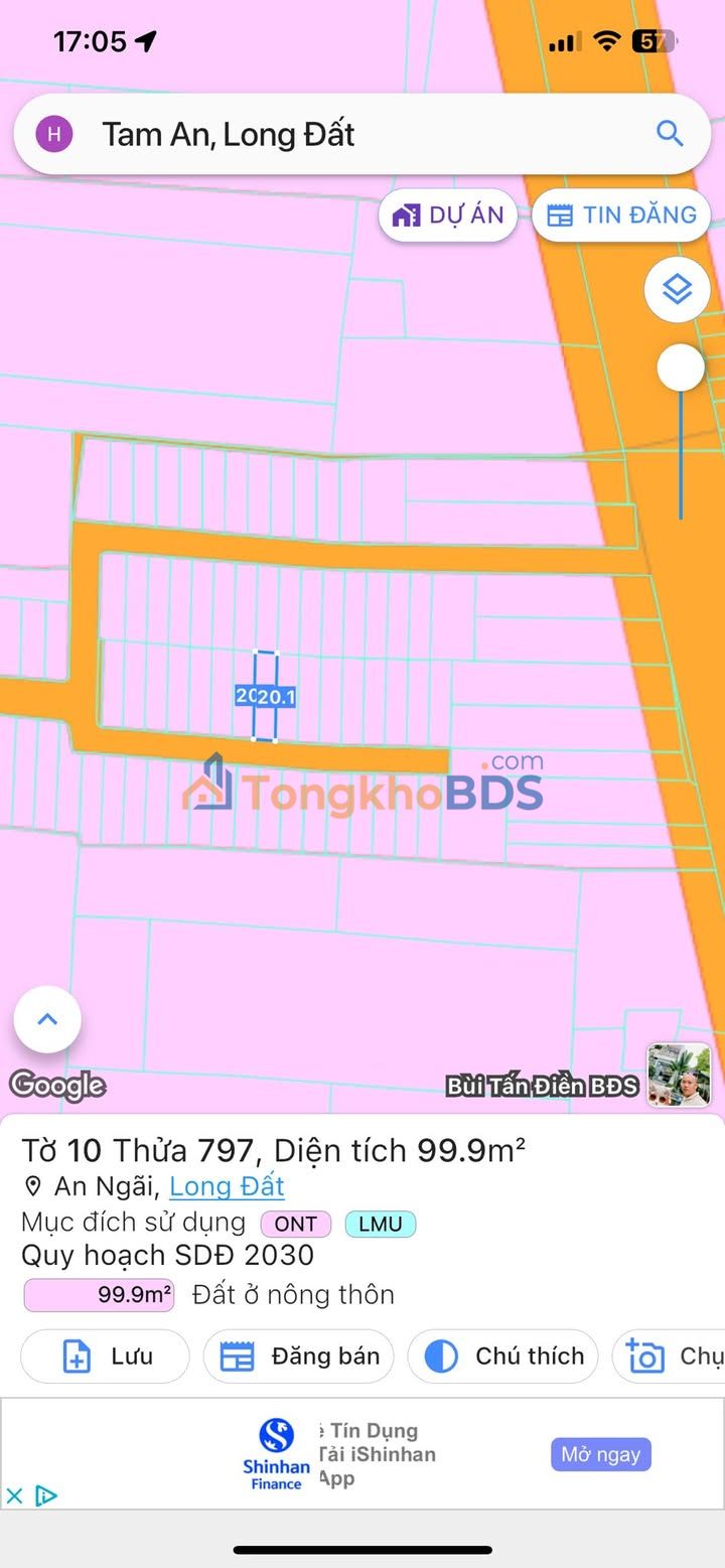 Đất nền An Ngãi 100m² - Sổ hồng riêng, đường 6m, giá đầu tư tốt