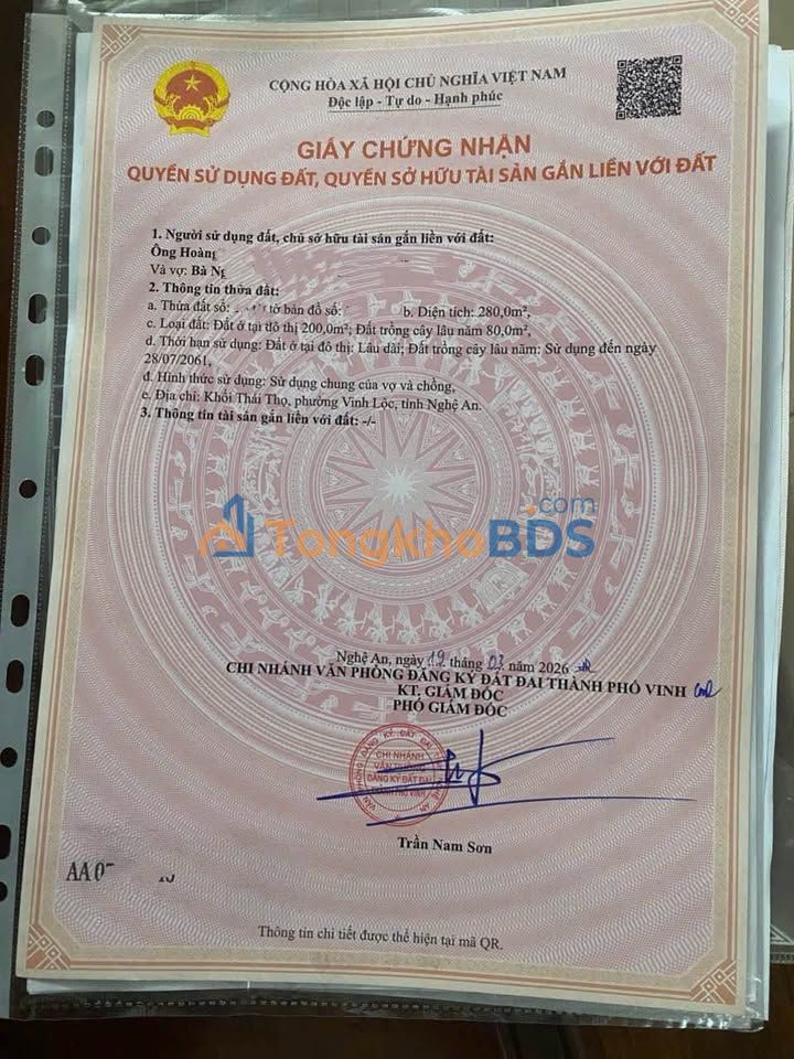 Đất Nền Nghi Thái 280m² - Mặt Tiền 10m Đường Nhựa, Tiềm Năng Sinh Lời