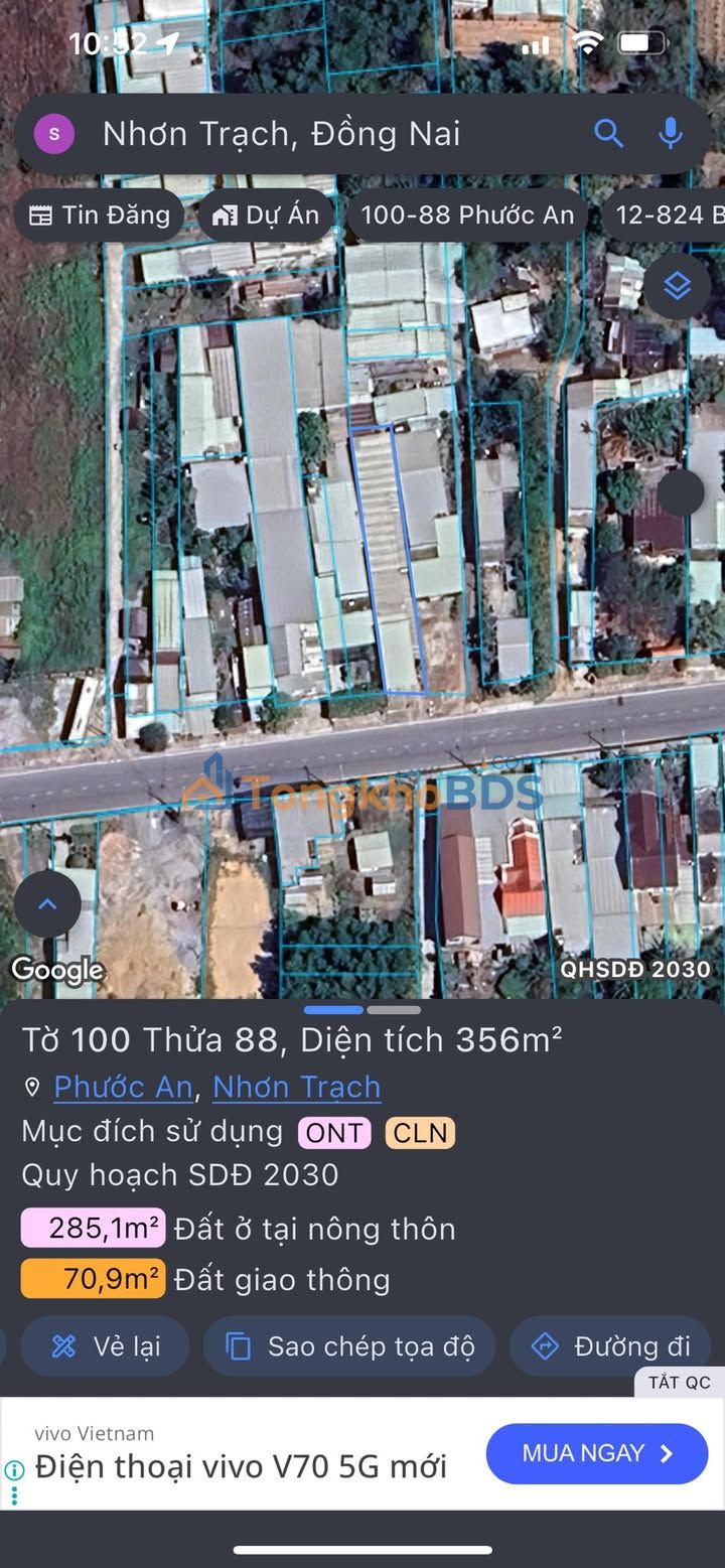 Cho thuê dãy trọ mặt tiền Hùng Vương, Nhơn Trạch - 30tr/tháng