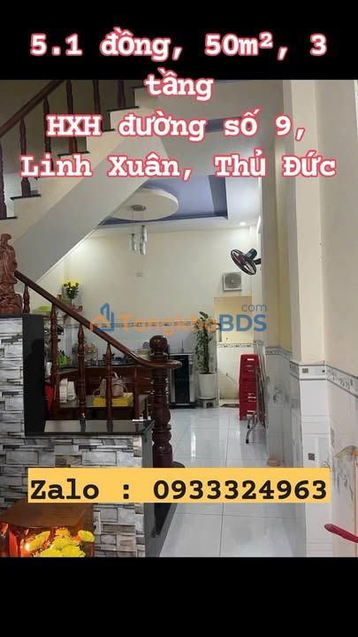 Nhà 50m² Hẻm Xe Hơi Đường Số 9 Linh Xuân, Thủ Đức - 3 Tầng, Sẵn Ở Ngay