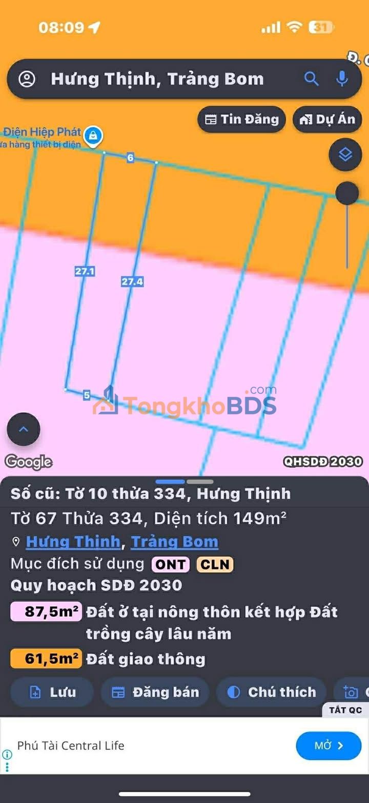 Mặt Tiền QL1A Xuân Lộc 162m² - Kinh Doanh Đắc Lợi 2.8 Tỷ
