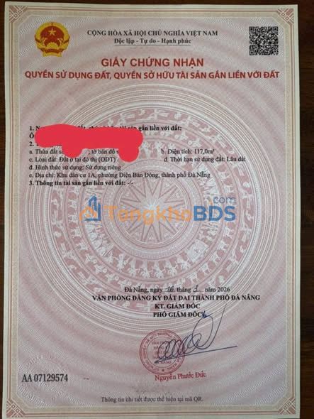 Đất Vàng Mặt Tiền 6m Gần Đại Học FPT, Đà Nẵng - 120m² Kinh Doanh/Đầu Tư