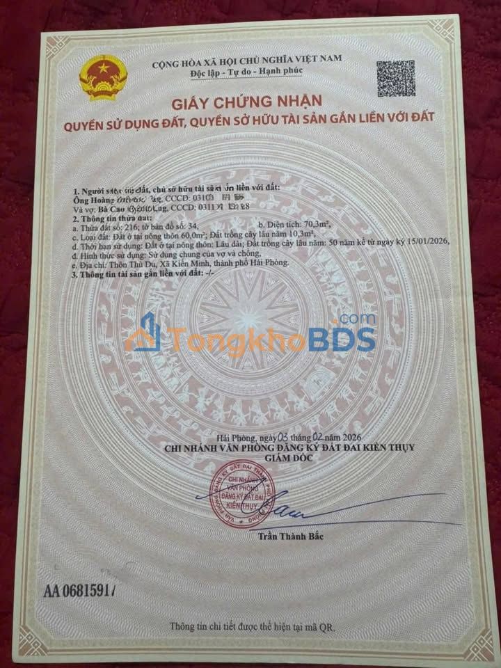 Đất Nền Minh Tân, Kinh Môn 70m² - Sổ Đỏ Sẵn Sàng, Ô Tô Vào Sân