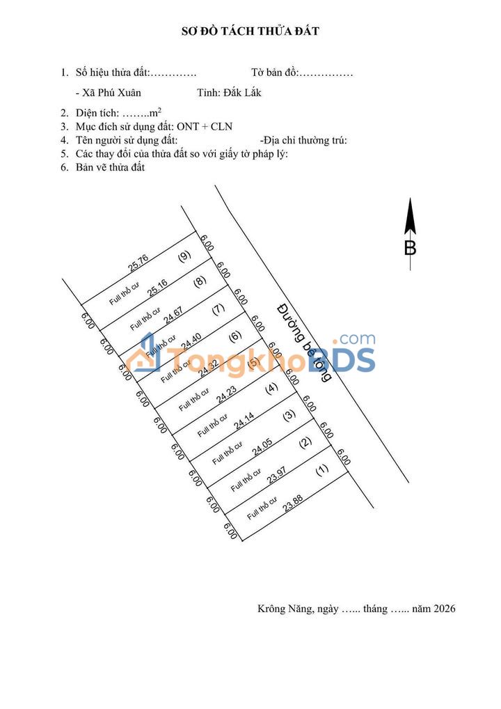 Đất Nền Phú Xuân, Đồng Nai - 144m² Thổ Cư Full, Giá Đầu Tư 2.89 Tỷ