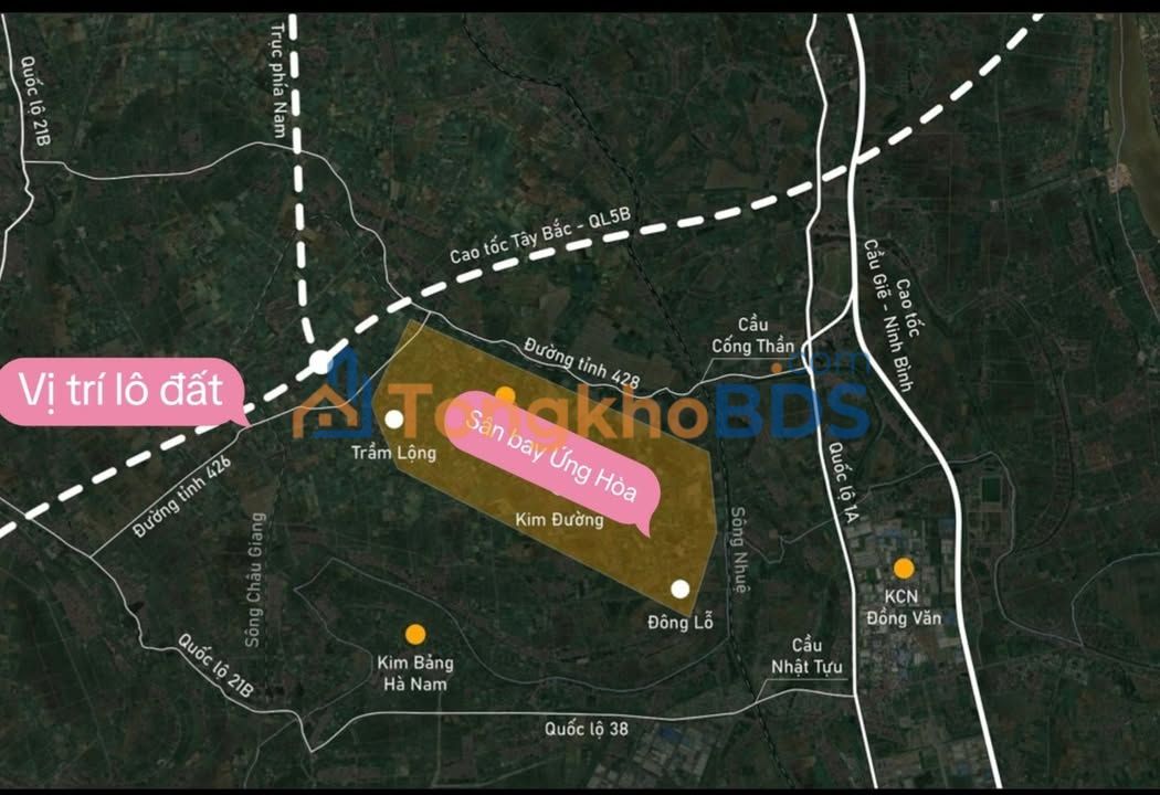 Đất Vàng Mặt Tỉnh Lộ 426, Ứng Hòa - Đón Sóng Sân Bay Ứng Hòa