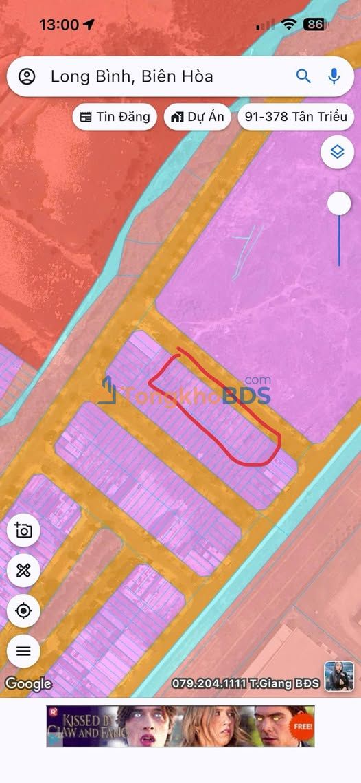 Bán Đất Tái Định Cư Long Bình, Biên Hòa - 75.6m² Giá 1.6 Tỷ - Sổ Đỏ Sẵn Sàng