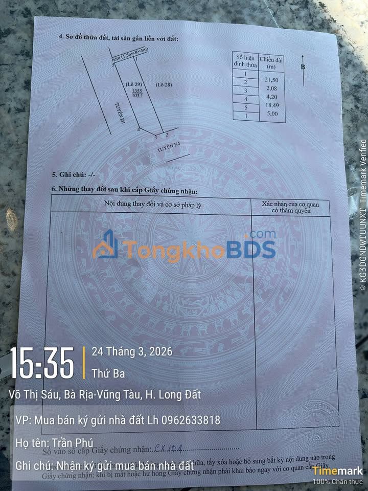 Đất nền góc 103m² tái định cư Lê Ki Ma, Bình Thạnh - Sổ hồng sẵn sàng