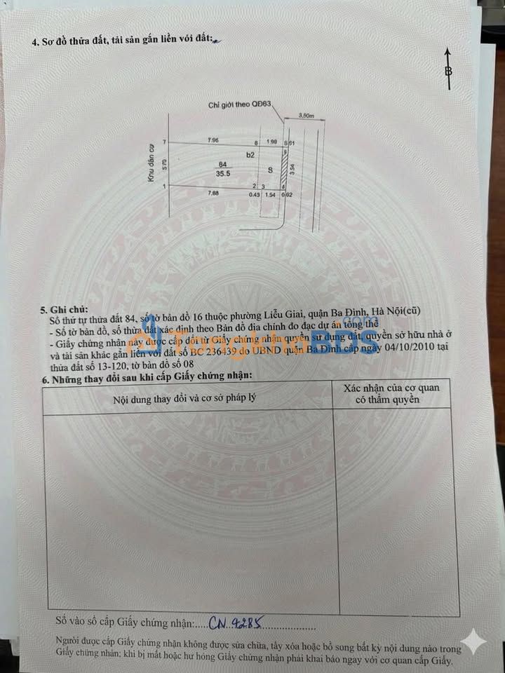 Nhà Ngọc Hà 35m² x 5 Tầng, Full Nội Thất, Ngõ Riêng - Giá Tốt