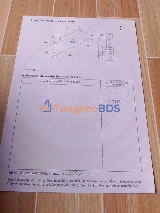 Đất Lúa Long An 1939m² - Sổ Riêng, Giá Tốt 850 Triệu