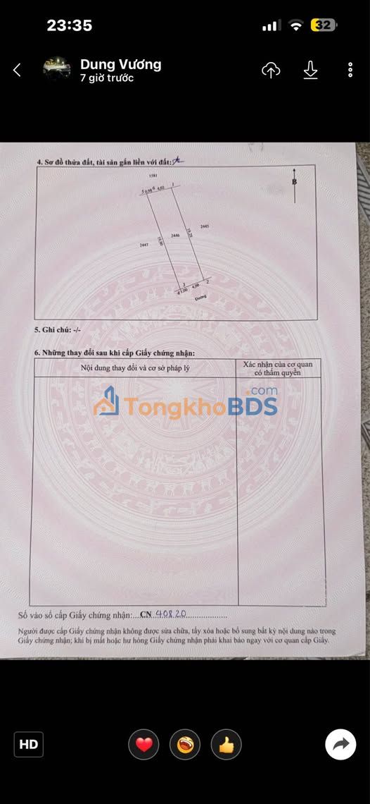 Bán đất Nghi Trường, Vinh: 97m² - Sổ đỏ sẵn sàng, gần UBND - 1.3 tỷ