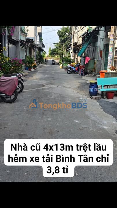 Nhà Hẻm Xe Hơi 6m Tân Tạo, Bình Tân - 3PN, 52m², Giá 3.8 Tỷ
