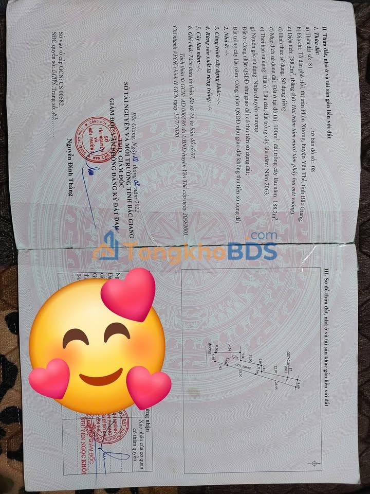 Bán Đất Ở Yên Thế 1427m² - Ngay Chợ, Trường, Bệnh Viện - Giá 1.9 Tỷ