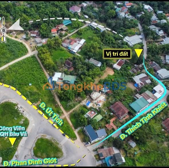 Đất thổ cư 120m² mặt tiền Thích Tịnh Khiết, Huế - Sổ hồng sẵn, giá đầu tư