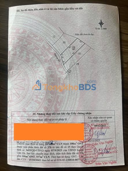 Đất Vườn Nam Ban 657m² Sổ Riêng - Giá 750 Triệu - View Đồi Xanh