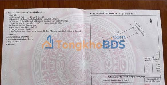 Đất Nền Long Thành 125m² Mặt Tiền Đường Nhựa - Sổ Hồng Full Thổ Cư