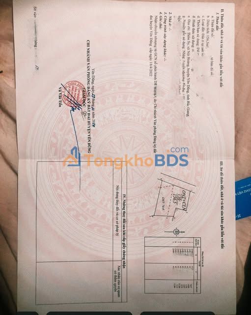 Bán Gấp Đất Yên Dũng 156m² Có Dòng Tiền 6 Phòng Trọ - Giá Hời 500tr