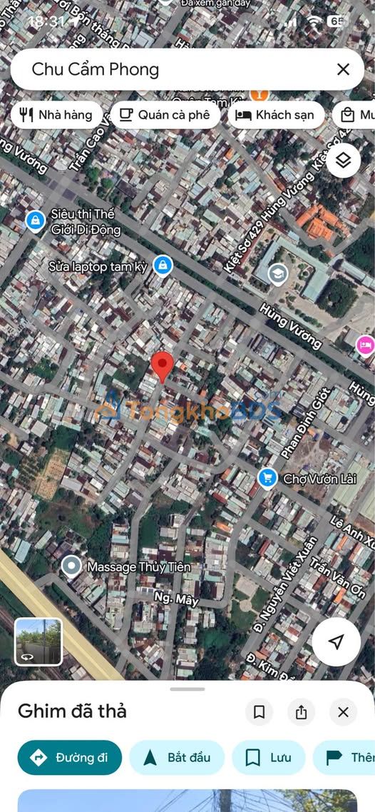 Cho thuê mặt tiền kinh doanh đường Chu Cẩm Phong, Tam Kỳ - Vị trí đắc địa