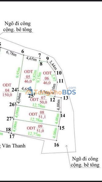 Bán Đất Nền An Dương, Hải Phòng - 46-51m², Ngõ Ô Tô, Giá Chỉ Từ 7xx Triệu