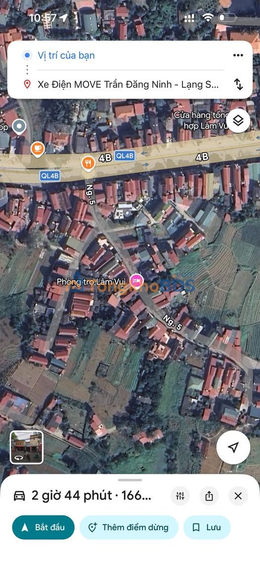 Cho thuê nhà 2 tầng 350m² Ngô Quyền, Lạng Sơn - Sân rộng ô tô, full tiện ích