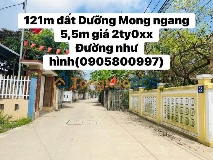 Đất Dưỡng Mong, Phong Điền 121m² - Sổ Đỏ Chính Chủ, Giá 2 Tỷ