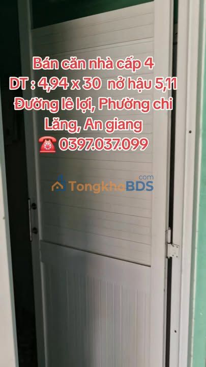 Nhà Cấp 4 Kinh Doanh Phường Chi Lăng, Long Xuyên - 148m² Giá 1.9 Tỷ