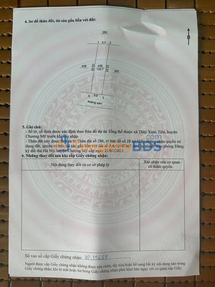 Đất Nền Chương Mỹ 109.5m² Sổ Đỏ Riêng - Giá Tốt