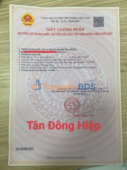 Bán Đất Sổ Hồng Riêng 80m² - Phường Tân Tạo, Bình Tân - 3.2 Tỷ