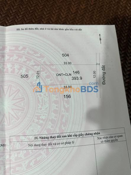 Đất Nền Chính Chủ Xã Phước Minh, Dương Minh Châu - 396m² Giá 1.25 Tỷ