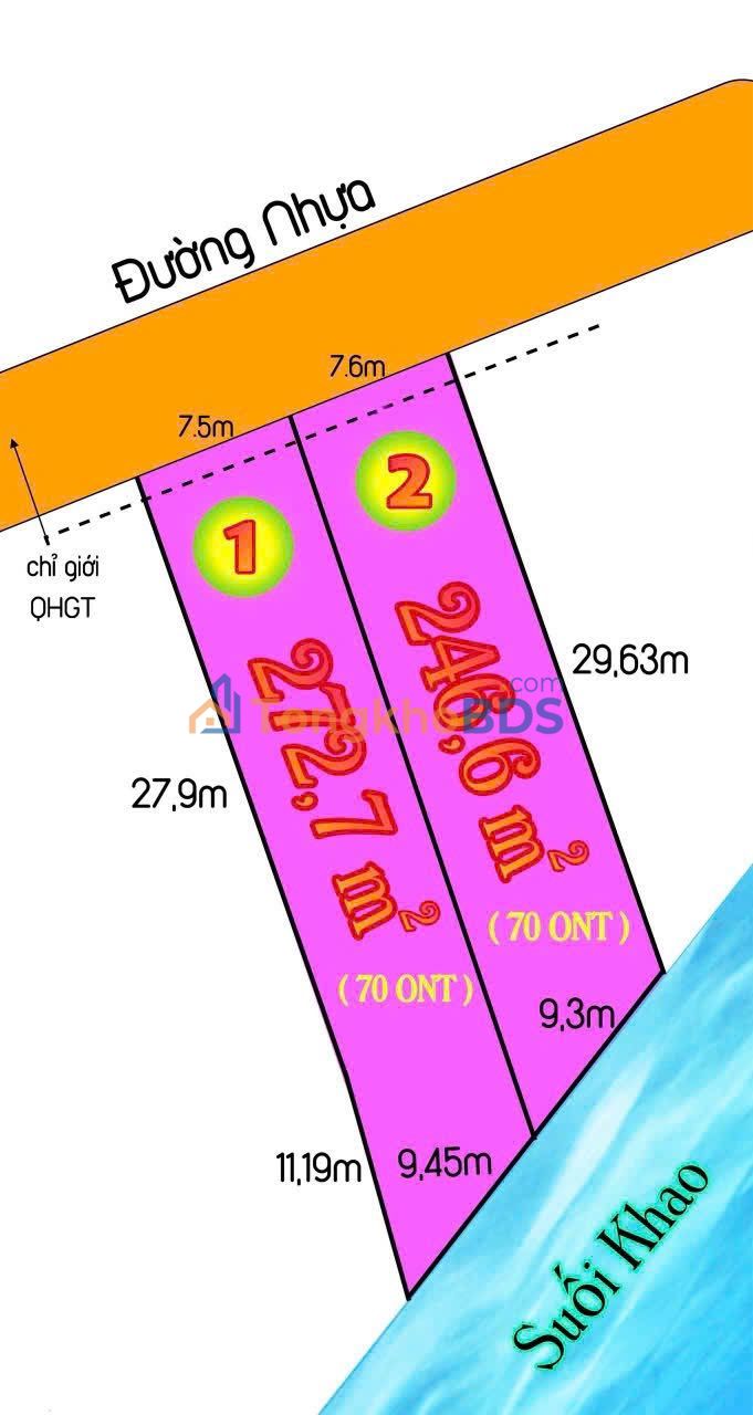 Đất Nền Khánh Đông 246-272m² - Sổ Riêng 70m² Thổ Cư - Giá Tốt 320 Triệu