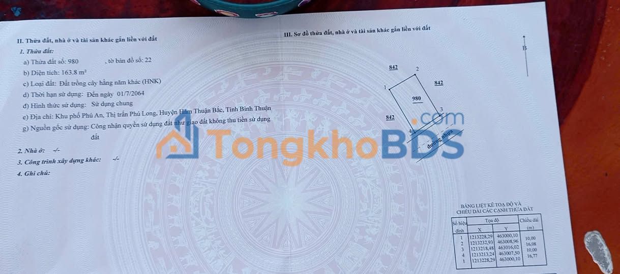 Bán Nhanh Đất Nền 165m² Mặt Tiền Đường Nhựa Phú Long - Sổ Đỏ Sẵn Sàng