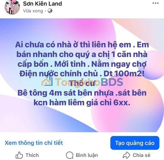 Nhà Cấp 4 100m² Sổ Hồng Chính Chủ - Gần Chợ, KCN Hàm Liêm