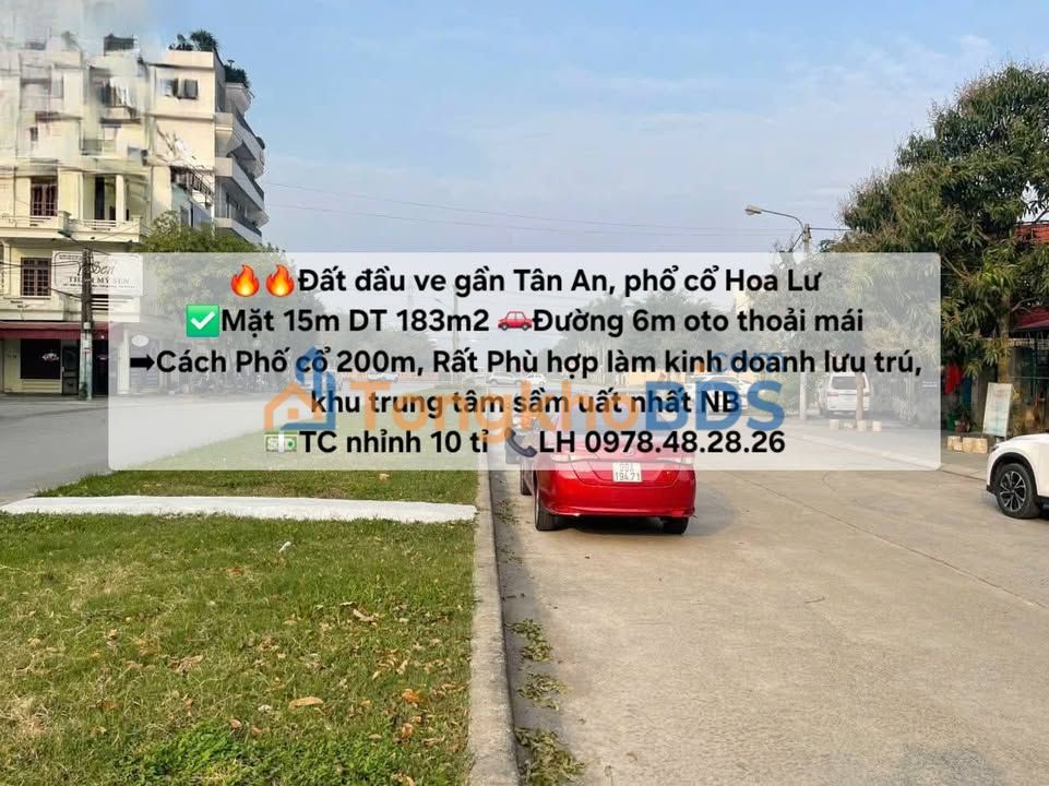 Đất Đầu Ve 183m² Mặt Tiền 15m Hoa Lư - Kinh Doanh/Lưu Trú Lý Tưởng