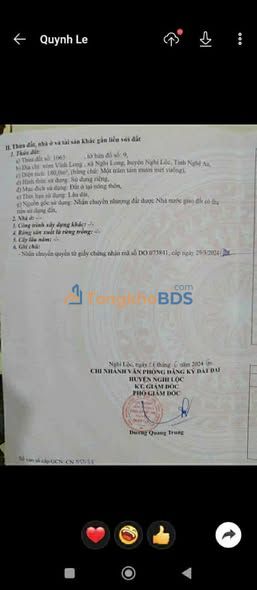 Đất đấu giá Nghi Long 180m² - Sổ đỏ sẵn sàng, giá tốt nhất Nghệ An