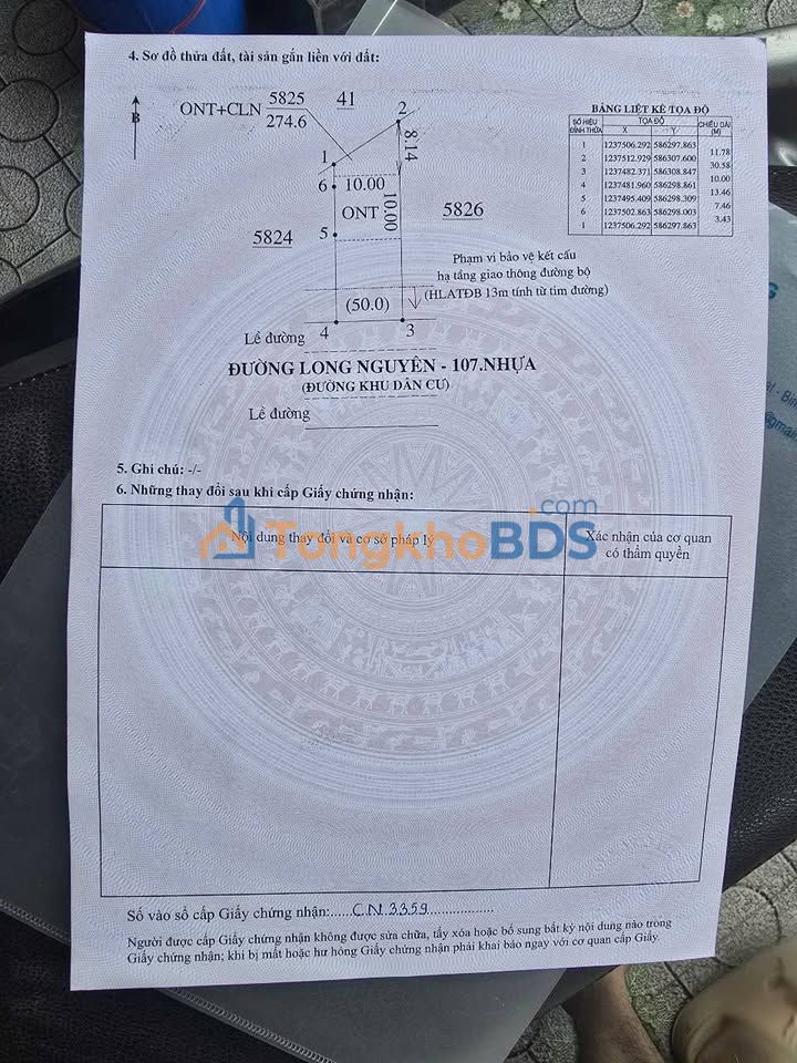 Đất Nền Bàu Bàng 300m² - Sổ Hồng Sẵn Sàng - Giá Đầu Tư 1.1 Tỷ
