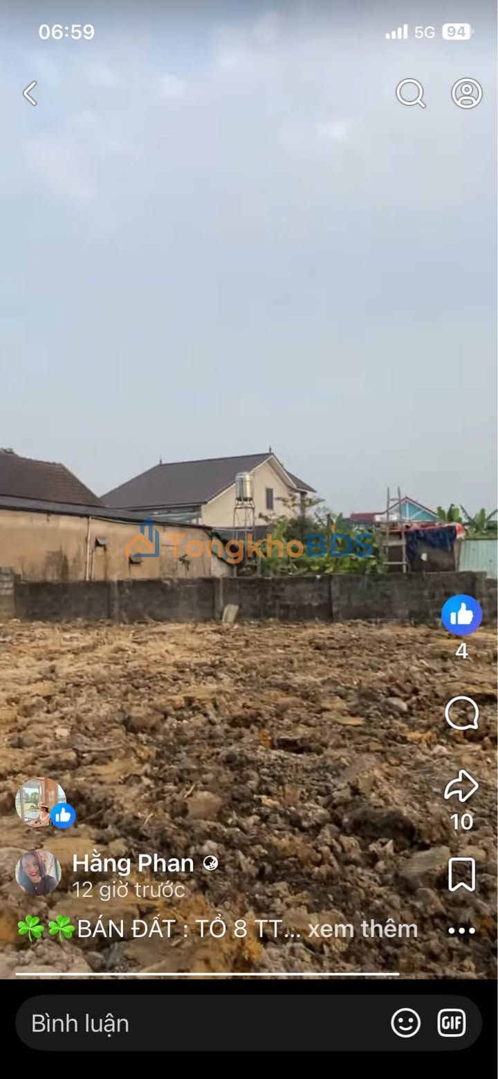 Bán Đất Tổ 8 Cẩm Xuyên 156m² - Sổ Đỏ Rõ Ràng, Giá Tốt