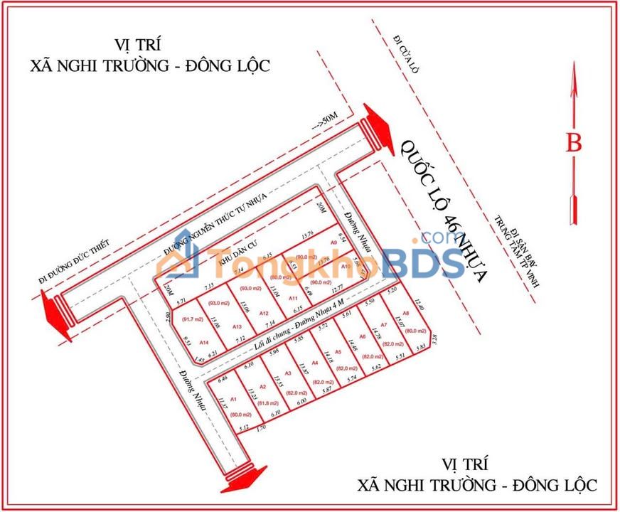 Bán Đất Nền Trường Phú, Vinh Tân, TP Vinh - Sổ Đỏ Vuông Vắn, Giá Từ 1.27 Tỷ