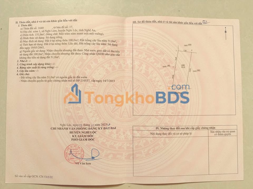 Đất Nền F0 Nghi Lộc 151m² - Vị Trí Vàng Trung Tâm KCN