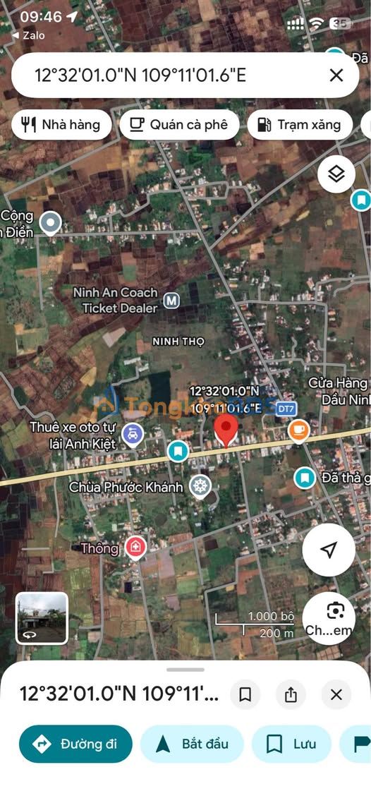 Đất nền mặt tiền DT1A Cam Ranh 245m² - Sổ đỏ thổ cư