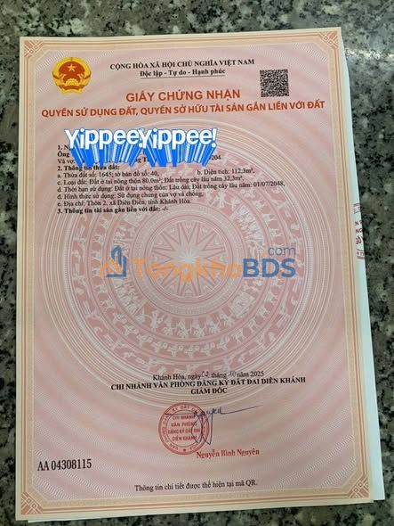 Bán Đất Nền Diên Phú - View Sông, 8km Nha Trang, 165m² - Giá Đầu Tư