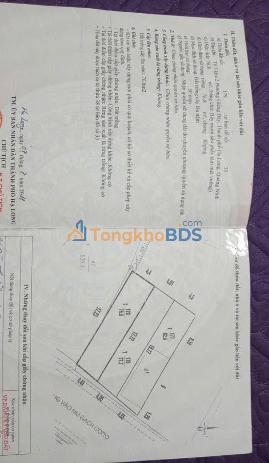 Bán đất mặt đường Lê Văn Hưu Hạ Long, 76m² kinh doanh tốt