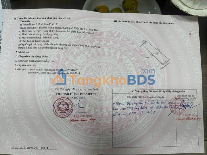 Đất Vàng Nguyễn Du Việt Trì 120m² - Giá 1 Tỷ, Kinh Doanh Tuyệt Vời