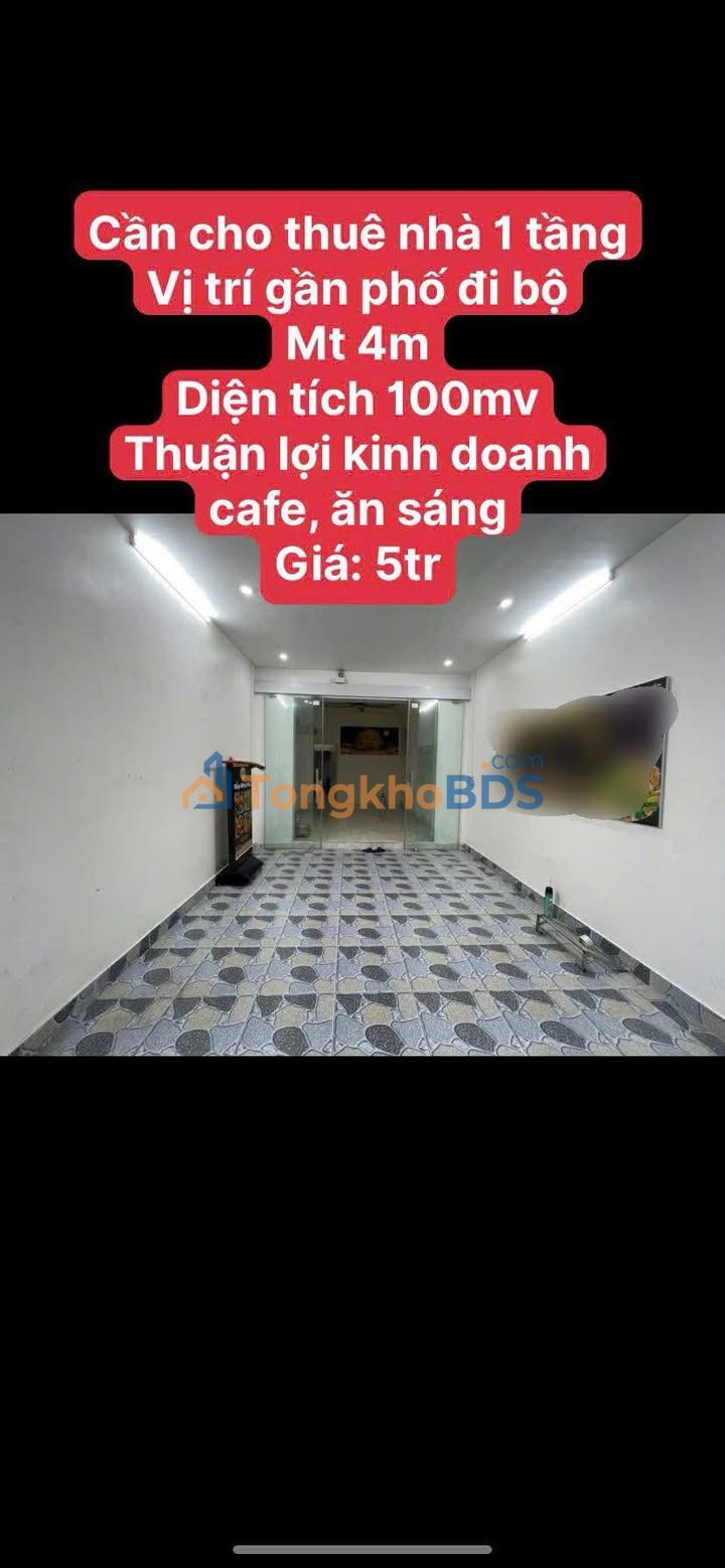Nhà 100m² Phố Bộ, Hải Dương - Mặt tiền 4m Kinh doanh Sáng/Cafe Giá 5 Triệu