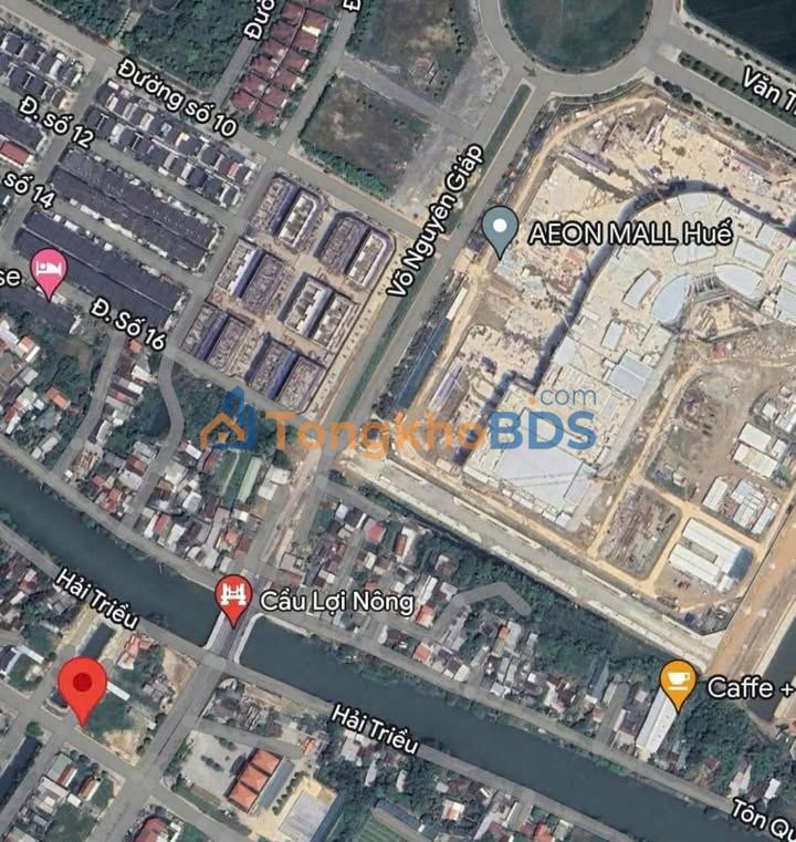 Bán đất 182m² mặt tiền 9m gần EON Huế - Sổ đỏ sẵn sàng