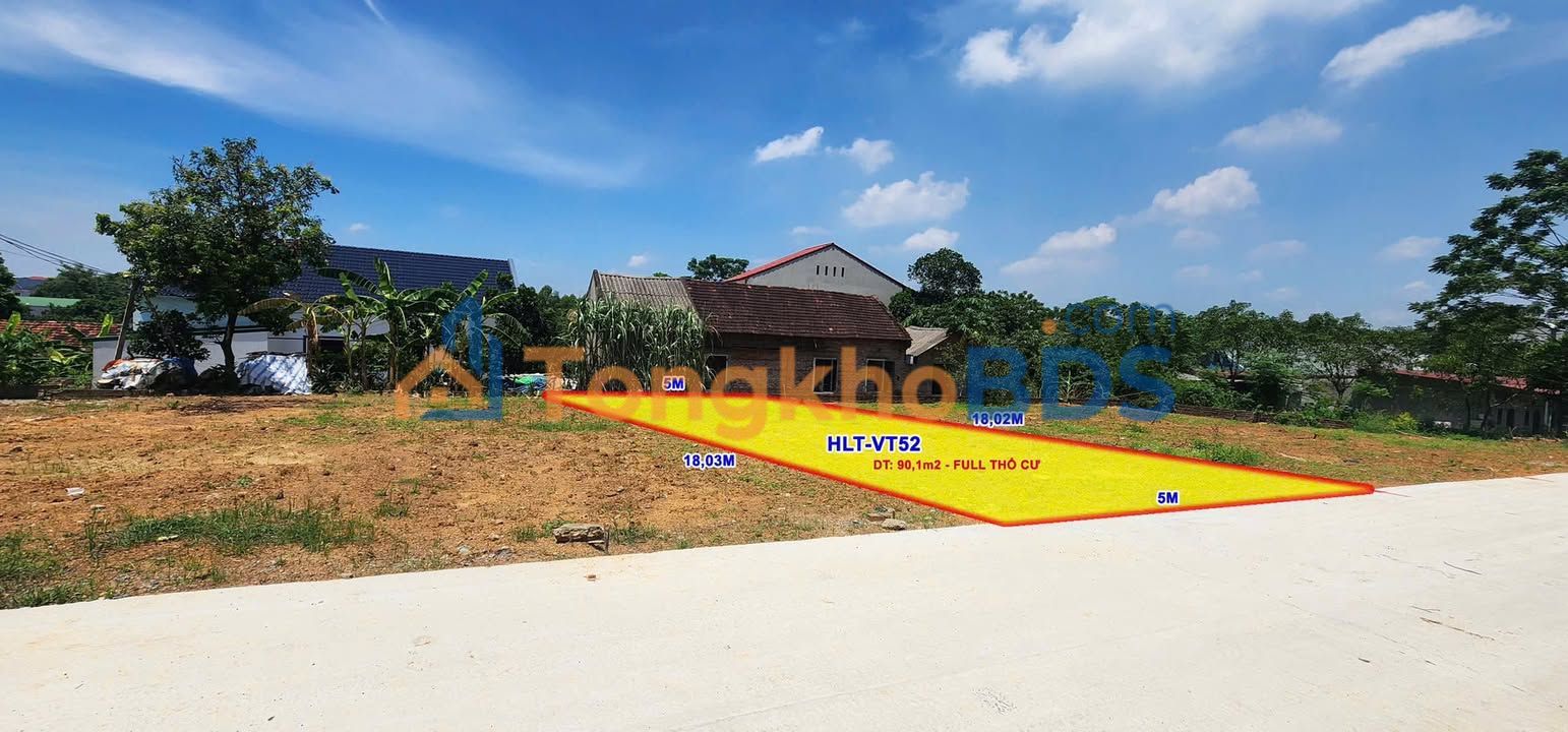 Đất nền Thanh Đình, Việt Trì 90m² - Sổ đỏ chính chủ, gần KCN Thụy Vân
